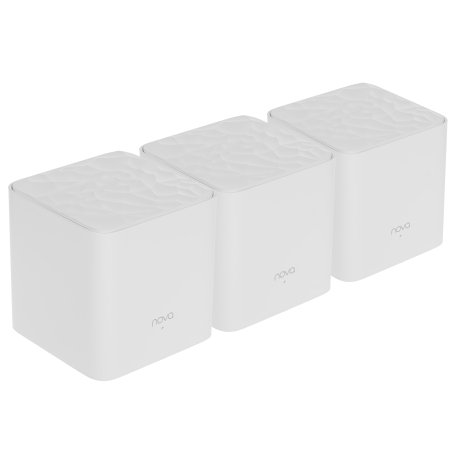 Двухдиапазонная Wi-Fi Mesh система Tenda nova MW3 (3 роутера) АС1200, 2 порта fast ethernet RJ45