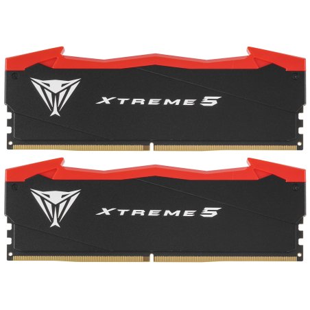 Оперативная память Patriot Viper Xtreme 5, DDR5, 48GB (2x24GB), 7600MHz, CL36, DIMM, с радиаторами, черный