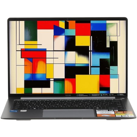 Ноутбук Tecno MegaBook T14RA Air Core i5 1334U 16Gb SSD 1Tb Intel Iris Xe graphics 14" IPS WUXGA (1920x1200) Windows 11 Home grey WiFi BT Cam 6460mAh (71003300539)