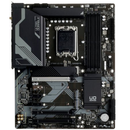 Материнская плата Gigabyte Z790 UD AX (V1.1/V1.2), LGA 1700, Intel Z790, 4xDDR5, 6xSATA, 3xM.2, 1xPCIe 5.0 x16, 1xPCIe 4.0 x4, 1xPCIe 3.0 x1, 1xHDMI, 1xDP, 1x 2.5Gb LAN, 4xUSB-A 2.0, 4xUSB-A 3.2 Gen 1, 1xUSB-A 3.2 Gen 2, 1xUSB-C 3.2 Gen 2x2, 7.1, ATX
