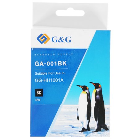 Картридж струйный G&G GA-001BK черный (42мл) для G&G GG-HH1001