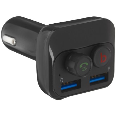 Автомобильный FM-модулятор Ritmix FMT-B100 черный BT USB (80000554)