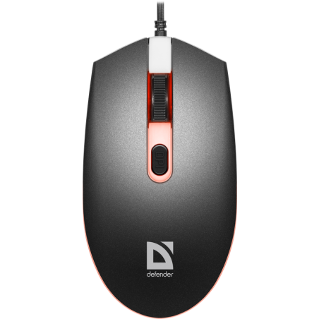 Мышь проводная Defender Dot MB-986 черный, 1600 dpi, USB, кнопки - 4