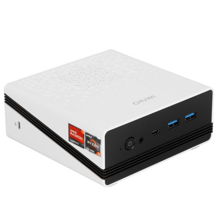 Мини ПК Chuwi UBox Ryzen 5 6600H (3.3) 16Gb SSD 512Gb 660M Win11Pro 2x2.5GbitEth WiFi BT 90W белый/черный