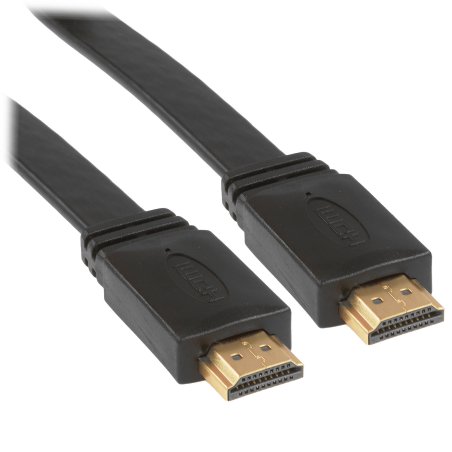 Кабель Cablexpert HDMI CC-HDMI4F-10, 19M/19M, v2.0, медь, позол.разъемы, экран, плоский кабель, 3м, черный, пакет