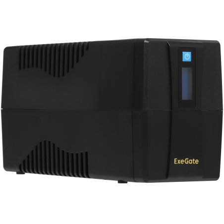 Источник бесперебойного питания ExeGate EP285476RUS Power Smart ULB-850.LCD.AVR.C13.RJ.USB 850VA/480W, LCD, AVR, 4*IEC-C13, RJ45/11, USB, черный