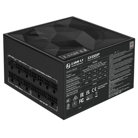 Блок питания Lian-Li ATX 1000W SX1000P 80+ platinum (20+4pin) APFC 120mm fan 8xSATA Cab Manag RTL