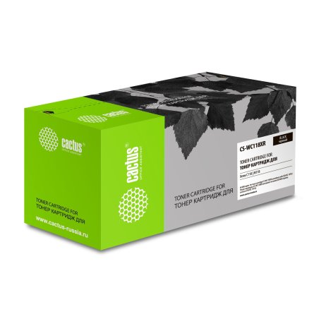 Картридж лазерный Cactus CS-WC118XR 006R01179/013R00589 черный для Xerox WC C118/M118 (60000стр.)