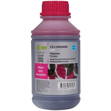 Чернила Cactus CS-I-Un500M пурпурный 500мл для HP/Lexmark/Canon/Epson/Brother