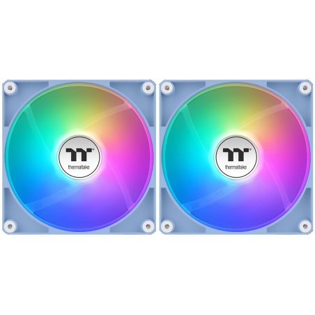 Вентилятор для корпуса Thermaltake CT120 Sync Hydrangea Reverse ARGb 120х120x25 голубой 4-pin 31.2дБ (упак.:2шт) (CL-F200-PL12BU-A) Ret
