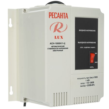 Стабилизатор напряжения Ресанта АСН-1000Н/1-Ц электронный однофазный серый