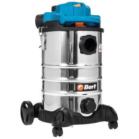 Строительный пылесос Bort BSS-1230-Duo 1200Вт (уборка: сухая/влажная) синий