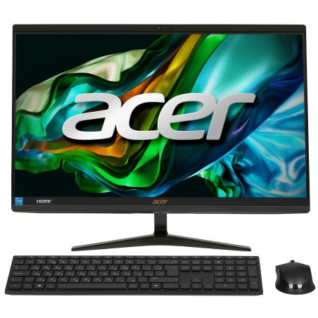 Моноблок Acer Aspire C24-1800 23.8" Full HD i3 1315U (1.2) 8Gb SSD 512Gb UHDG CR Eshell GbitEth WiFi BT 65W клавиатура мышь Cam черный 1920x1080