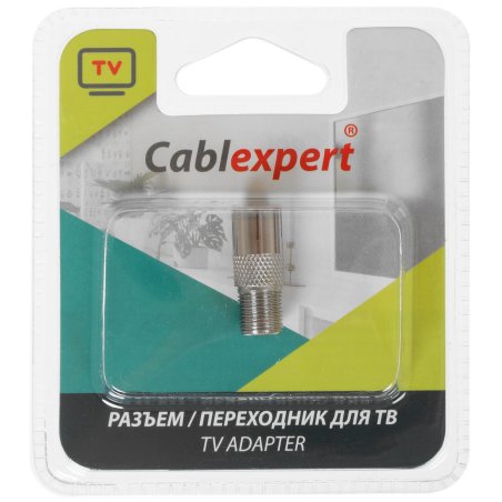 Переходник Cablexpert APL-FTVF-01, F (мама) / TV (мама), блистер