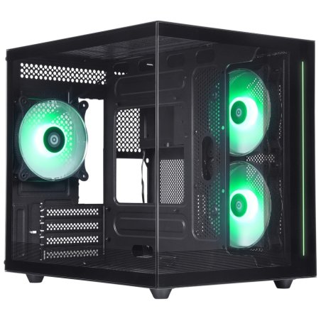 Компьютерный корпус Defender NovaCube черный,mATX,3fan,switchM/BSynс