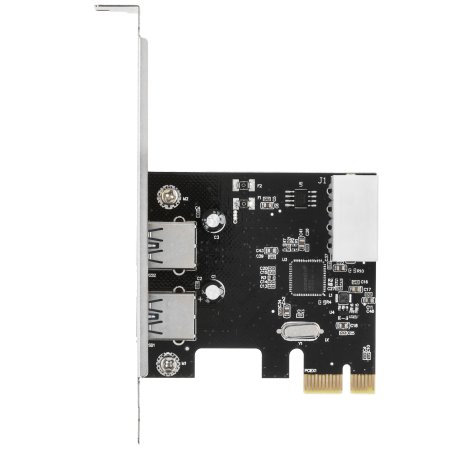 Контроллер ExeGate EXE-319 PCI-E 2.0, 2*USB 3.0 ext, разъем доп.питания (OEM)