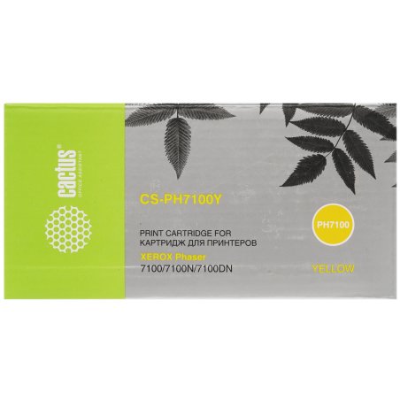 Картридж лазерный Cactus CS-PH7100Y (106R02608) желтый (4500 стр.) для Xerox Phaser 7100/7100N/7100DN