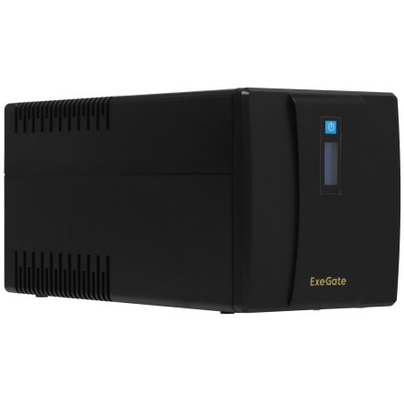 Источник бесперебойного питания ExeGate SpecialPro Smart LLB-1200.LCD.AVR.4SH.USB 1200VA/750W, LCD, AVR, 4*Schuko, USB, черный