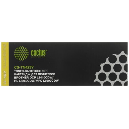 Картридж лазерный Cactus CS-TN423Y желтый (4000 стр.) для Brother DCP L8410CDW/HL L8260CDW/MFC L8690CDW