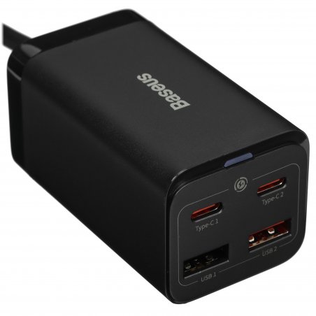 Сетевое зарядное устройство Baseus Digital GaN Intelligent Desktop Fast Charger 3C+U+DC 240W EU Cluster Black, P10163901113-00