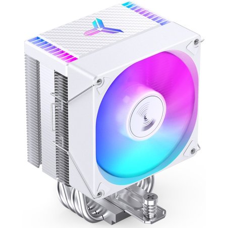 Кулер JONSBO CR-1400 Color White LGA1700/1200/115X/AM4 (24шт/кор, TDP 125W, PWM, 92мм Dynamic Multi-Color LED Fan, 4 тепловые трубки, белый, 4-pin) Retail