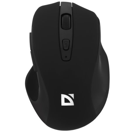 Мышь беспроводная Defender Prime MB-053 черный, 1600 dpi, радиоканал, USB, кнопки - 6