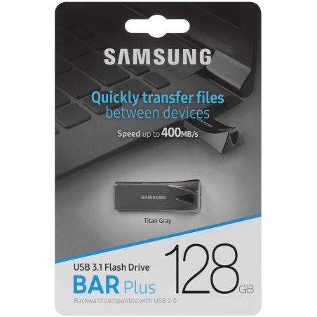 Флешка USB Samsung BAR Plus 128Gb USB <USB 3.1> (up to 300Mb/s)
