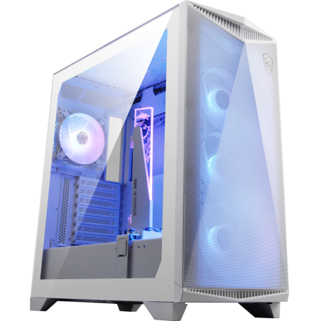 Компьютерный корпус MSI MPG GUNGNIR 300R AIRFLOW White, Midi Tower, EATX,2xUSB 3.2 Gen 1, 1xUSB 3.2 Gen2 Type-C,4x120мм PWM ARGb Fan, ARGb+PWM Control Board, Tempered Glass Window