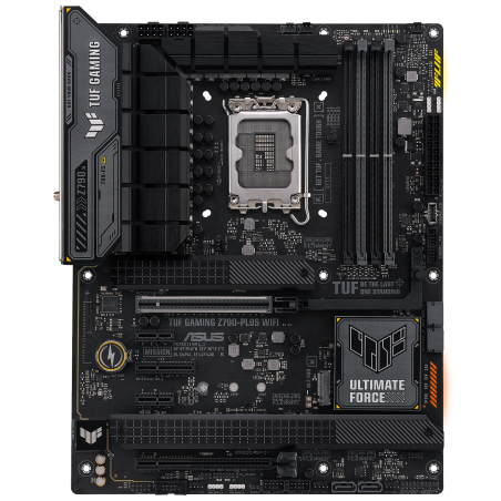 Материнская плата ASUS TUF GAMING Z790-PLUS WIFI, LGA1700, Intel Z790, 4xDDR5, 4xSATA, 4xM.2, 2xPCIe x16, 2xPCIe x1, DisplayPort, HDMI, 1x2.5Gb LAN, USB Type-C, 5x3.5 мм, 7.1, ATX