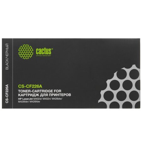 Картридж лазерный Cactus CS-CF226A черный (3100 стр.) для HP LJ M402d/M402n/M426dw/M426fdn/M426fdw