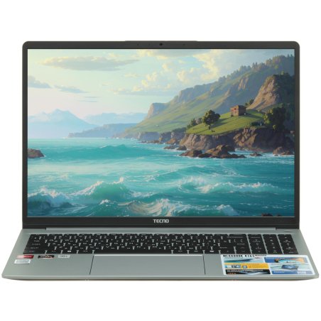 Ноутбук Tecno MegaBook K16SAA серебристый Core i5 13420H 16Gb SSD 512Gb Intel UHD Graphics 16" IPS WUXGA (1920x1200) Windows 11 Home WiFi BT Cam 6060mAh (71003300436)