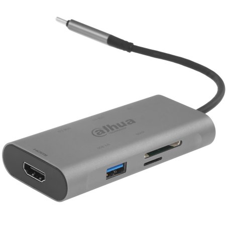 Док станция Dahua 7 in 1 USB 3.1 Type-C to USB 3.0 + HDMI + SD/TF + PD Docking Station