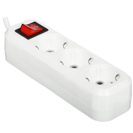 Удлинитель Defender 99357 с заземлением L330 16 А, 10 м, заземление, выключ_1