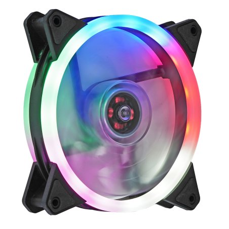 Вентилятор для корпуса Gembird D12025S12L-CF черный, 120 мм, 1200 об/мин, 20.5 дБ, 3 pin