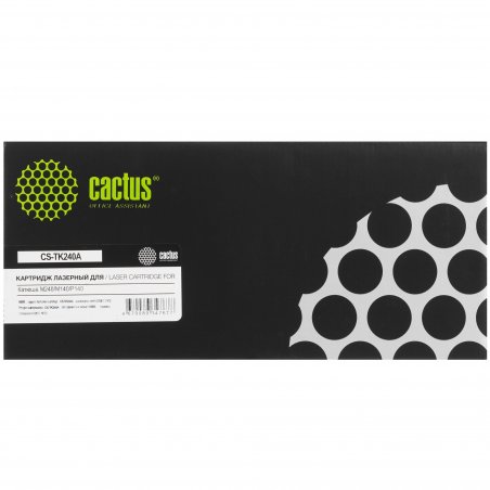 Картридж лазерный Cactus CS-TK240A TK240A черный (6000 стр.) для Катюша M240/M140/P140