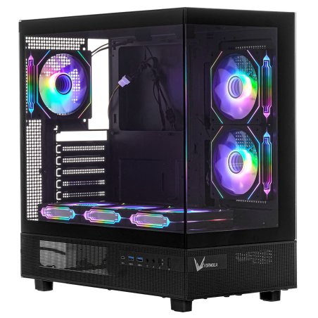 Компьютерный корпус AeroCool / Formula Crystal Z8 черный без БП ATX 9x120мм 7x140мм 1xUSB2.0 1xUSB3.0 1xUSB3.1 audio bott PSU
