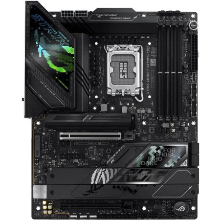 Материнская плата ASUS ROG STRIX Z890-F GAMING WIFI, LGA 1851, Intel Z890, 4xDDR5, 4xSATA, 5xM.2, 1xPCIe 5.0 x16, 1xPCIe 4.0 x4, 1xHDMI, 1xDP, 2xUSB-C, 1x 2.5Gb LAN, 4xUSB-A 3.2 Gen 1, 4xUSB-A 3.2 Gen 2, 2xUSB-A 2.0, 2xUSB-C Thunderbolt 4, 2x3.5 мм, 7.1, 