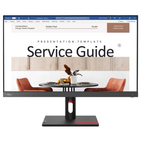 Монитор 23.8" Lenovo ThinkVision S24i-30 IPS 1920x1080, 100 Гц, 4 мс, 16:9, 250 кд/м², HDMI 1.4, VGA, 3.5 мм, черный