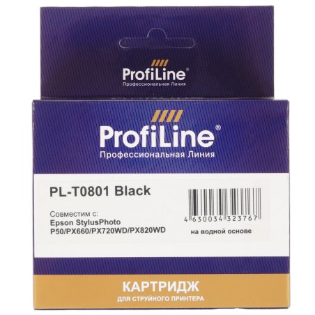 Картридж струйный ProfiLine PL-08014 для принтеров Epson StylusPhoto P50/PX660/PX720WD/PX820WD Black водн