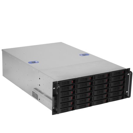 Серверный корпус ExeGate EX293582RUS Pro 4U660-HS24 (RM 19", высота 4U, глубина 660, БП 1100ADS, 24xHotSwap, USB)