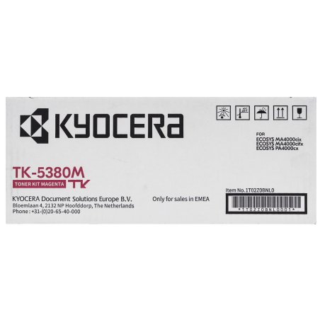 Картридж лазерный Kyocera TK-5380M 1T02Z0BNL0 пурпурный (10000стр.) для Kyocera PA4000cx/MA4000cix/MA4000cifx