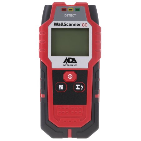 Детектор ADA Wall Scanner 80 поиск деревянных конструкций металла и проводников
