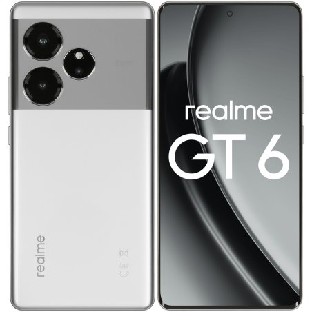 Смартфон Realme GT6 5G, 12/256Gb, серебристый