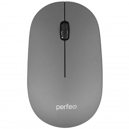 Мышь беспроводная Perfeo TREND серый, 1200 dpi, радиоканал, USB, кнопки - 3