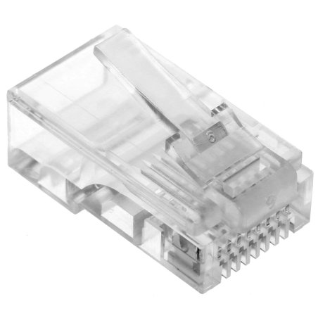 Вилка RJ-45 (8P8C) PLUG3UP6/10 универсальная кат.5e, контакты 6 микродюймов" (10 шт.)