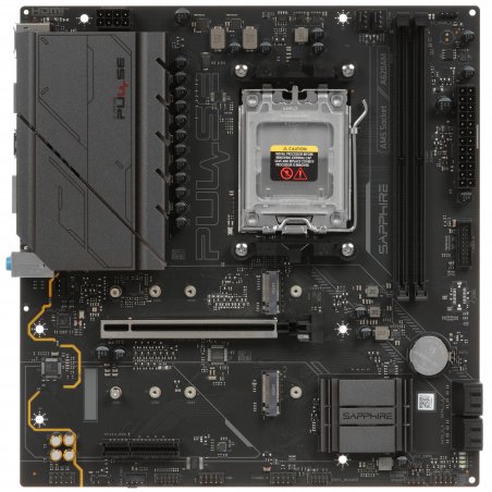 Материнская плата Sapphire A620AM PULSE A620, AM5, 2*DDR5, 1*PCIEx16, 1*PCIEx4, 2*M.2, 4*USB3.2Gen1, 6*USB2.0, 4*SATA3.0, 1G, DP, HDMI, M-ATX, RTL