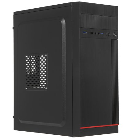 Компьютерный корпус Miditower ExeGate AA-442U2-AA400 (ATX, AA400 8 см, 1*USB+2*USB 3.0, аудио, черный)