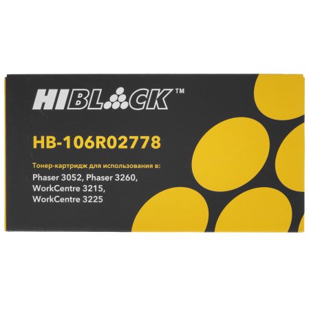 Картридж лазерный Hi-Black (HB-106R02778) для Xerox Phaser 3052/3260/WC 3215/3225, 3K (новая прошивка)
