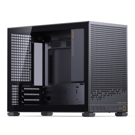 Компьютерный корпус JONSBO T8 PLUS Black без БП, боковые панели из закаленного стекла, mini-ITX, черный