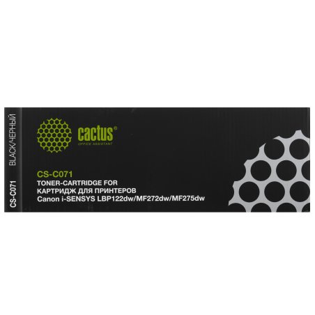 Картридж лазерный Cactus CS-C071 071 черный (1200стр.) для Canon i-SENSYS LBP122dw/MF272dw/ MF275dw